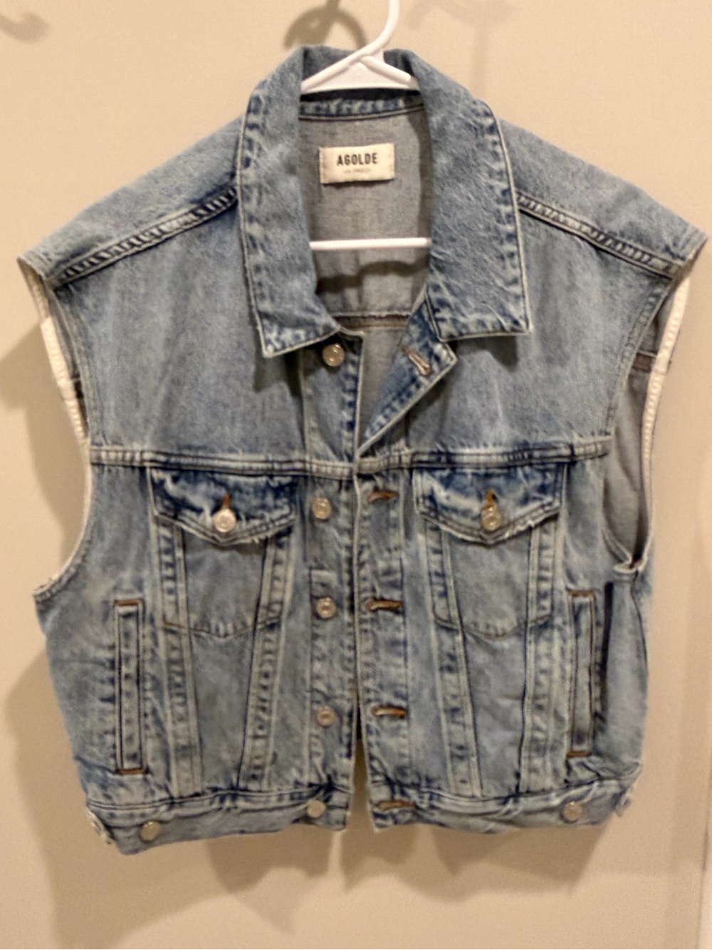 AGOLDE denim vest medium
